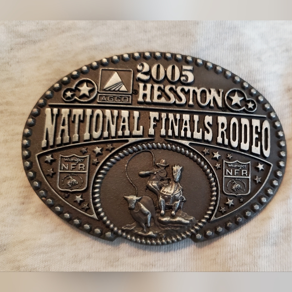 2005 Hesston Rodeo belt buckle